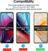 amFilm 3 Pack Compatible with Motorola Moto G Stylus 2024 5G 6.7" Screen Protector Tempered Glass with Easy Installation Handles, HD Clear, Anti-S...