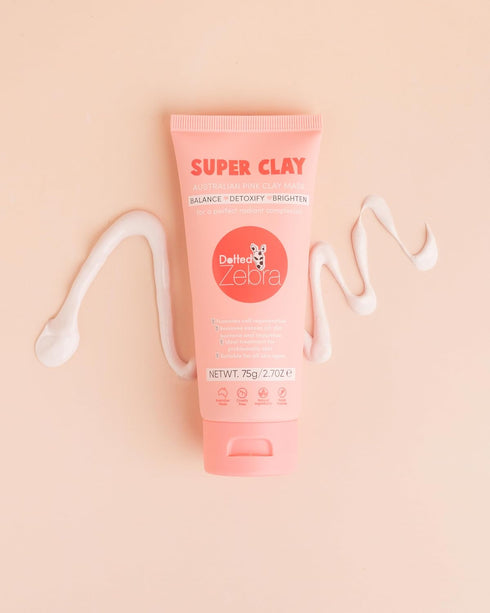Super Clay Face Mask, 2.7 oz - With Kakadu Plum, Magnesium, Zinc and Silica - Nourishing Face Mask - Clay Mask for All Skin Types...