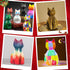 HAPMARS Paint Your Own Cat Lamp Kit 2pcs, DIY Geometric Cat Art Craft Painting Kits for Girls Boys Kid Age 4 5 6 7 8 9 10 11 12+, Art Supplies Cre...