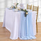 Blue Chiffon Table Runner 10Ft Long 27x120 Inches Romantic Wedding Linens Sheer Bridal Party Table Decorations...
