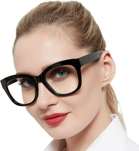 AEZUNI Oversized Reading Glasses Women Large Readers 0 1.0 1.25 1.5 1.75 2.0 2.25 2.5 2.75 3.0 3.5 4.0 5.0 6.0(Black,175)...