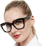 AEZUNI Oversized Reading Glasses Women Large Readers 0 1.0 1.25 1.5 1.75 2.0 2.25 2.5 2.75 3.0 3.5 4.0 5.0 6.0(Black,175)...