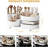 Upgraded 3 Tier Makeup Brush Holder Organizer, Rotating Makeup Organizers Countertop, Large Makeup organization and Skincare Storage for Vanity, D...