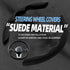 New Fluffy Anti-Skid Steering Wheel Cover Segmented Protector Safe and Non Slip Car Accessory and Durable Easy to Install for Steering Wheels of U...