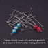 PH PandaHall About 600 Pcs Brass Head Pins Findings Open Eye Pin Length 1.38 Inch 21-Gauge for Jewelry Making 6 Colors...