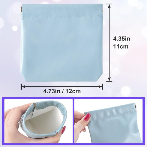 2PCS Small Makeup Bag for Purse Mini Portable Cosmetics Pouches Organizers Travel Coin Lipstick Storage Accessories for Jewelry Cards Earphones Pi...