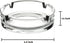 Fargus Glass Ashtrays for Cigarettes, Portable Decorative Modern Ashtray for Home Office Indoor Outdoor Patio Use, Fancy Cute Cool Ash Tray, Pack ...