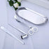 MUXSAM 4 in 1 Candle Accessory Set - Wick Trimmer & Snuffer, Storage Tray, Gift for Candle Lovers (Silver)...