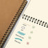 LABUK 7 Pack Blank Notebook 100 Pages Unlined Spiral Notebook Journal Bulk Sketch Books 8.3"x 5.5" Soft Cover Kraft Memo Notepads Diary Planner, 5...