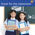Dinggaogao10 Packs Number Line Whiteboards Cards, 9” x 12”Double Sided Dry Erase Board Writable and Erasable 130 Numbers Chart White Board for Stu...