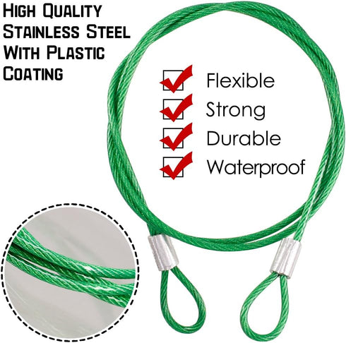 DanziX TSA Approved Lock and 4 Colors Stainless Steel Safety Tether?3-Dial Combination Travel Luggage Lock with Lanyard Security Cable for Protect...