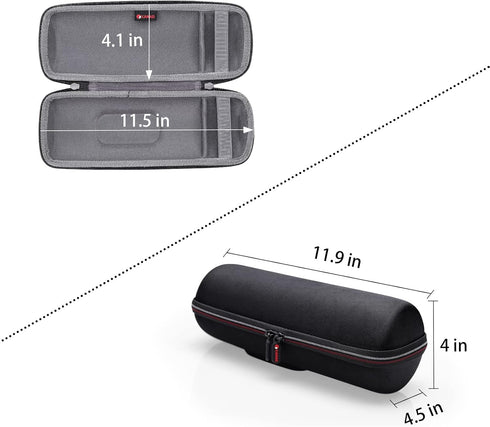 XANAD Hard Case for JBL Charge 4/Charge 5/Charge Essential2/1 WiFi Portable Waterproof Wireless Bluetooth Speaker - Tavel Storage Bag...