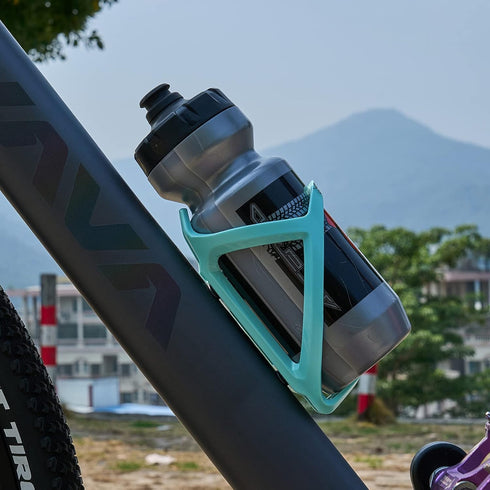 Corki Cycles Bike Water Bottle Holder, Right Side Load Water Bottle Cage for Road, Mountain, Gravel Bicycle Magin Mint 2 Pack...