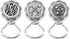 MJartoria Interchangeable Snap Buttons Centerpiece Rhinestone Eye Glass Holding Brooch (Silver Color)...