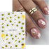 JMEOWIO 10 Sheets Flower French Tip Nail Art Stickers Decals Self-Adhesive Pegatinas Uñas Spring Summer Floral Line Nail Supplies Nail Art Design ...