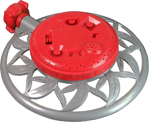 Chapin 4998: 8-Pattern Metal Circle Sprinkler, 360 Degree Sprinkler Head for Small Gardens and Lawns, Up to 40 ft Coverage Area, Lawn Sprinkler, S...