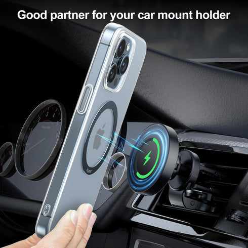Magnetic Ring Sticker for Magsafe Phone Magnet 2 Pack, Upgrade Bulit-in Magnet for Wireless Charging, Phone Case, Car Holder, Universal Conversion...