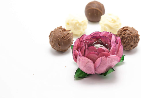 Handmade Paper Truffle Cups | Liners | Wrappers | Fominhas | Candy Cups | Forminhas de Brigadeiro - Pack of 30 (Paper, Peony Dusty Rose)...