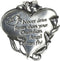 Cathedral Art Heart Visor Clip, Never Drive Faster Silver, 2 inches...