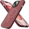for iPhone 15 Plus Case 6.7” - Matte Maroon for iPhone 15 Plus Phone Cases, Strong Magnetic Compatible with MagSafe, Military Grade Drop Protectio...