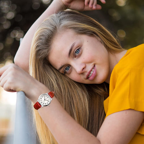 Top Plaza Womens Leather Watch,Fashion Casual Dress Watches,Roman Numerals Quartz Ladies Black Wrist Watch...