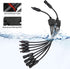 Ansxiy Solar Y Branch Connectors 1 to 4, Solar Panel Parallel Connectors Solar Panel Adapter Cable Tool Kit (M/FFFF and F/MMMM)...