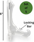 Clear Plastic Easels - 6" High with Locking Bar - Pack of 5...