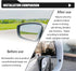 2 PCS Car Sector-shaped Blind Spot Mirror, 1.96-inch High-definition Glass Frameless Convex Rearview Mirror, Adjustable Reversing Assist Mirror Ac...
