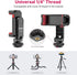 Phone Tripod Mount Holder for iPhone - ULANZI ST-06S Camera Hot 2 Cold Shoe Phone Mount Compatible for iPhone Android Sony Canon DJI Ronin S/SC Zh...