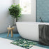 LIVILAN Green Leaf Bath Mat - 16" X 24" Tropical Bathroom Rug...