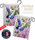 Breeze Decor Purple Hummingbird Garden Flag Friends Birds Flamingo Cardinal Peacock Springtime Natural Wildlife House Decoration Banner Small Yard...