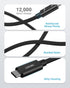 USB 4 Thunderbolt Cable 3.3 Ft, Supports 4K/8K Display, 40 Gbps Data Transfer, 240W Charging USB C to USB C Cable, Compatible with iPhone 15Pro/15...