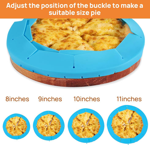 CARGEN Pie crust Shield, Adjustable Pie Crust Covers for Edges of Pie Silicone Pie Crust Protectors when Baking Pie Baking Accessories 2 Pieces Re...