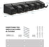 Mop and Broom Holder Wall Mount - Garage Storage Organizer with 5 Slots, 6 Hooks, 7.5lbs Capacity Per Slot - Home, Kitchen, Closet, Garden Tools, ...