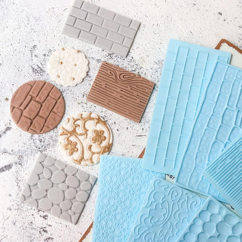 Tosnail 14 Pieces Fondant Impression Mats Molds Lace Embossing Mat for Gum Paste, Cupcake, Biscuits, Fondant Cake, Wedding Cake Decoration...