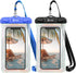 F-color Waterproof Phone Pouch - 2 Pack Iridescent Edges Phone Waterproof Pouch for iPhone 14 13 Pro Max Galaxy S24 Up to 7.2", IPX8 Waterproof Ph...