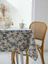 Pastoral Square Tablecloth - 52 x 52 Inch - Beige Linen Table Cloth - Washable Table Cover with Dust-Proof Wrinkle Resistant for Restaurant, Picni...
