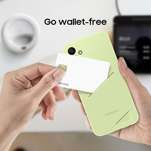 SAMSUNG Galaxy A15 5G Card Slot Phone Case, Protective TPU Cover with ID Pocket Holder, Finger Tap Control for Credit Card Payment, US Version, EF...