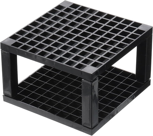 PATIKIL 1pcs Paint Brush Holder, Paint Brush Storage Organizer 96 Holes Plastic Paint Storage Desk Stand Square for Artist Desk Makeup Pencil, Bla...