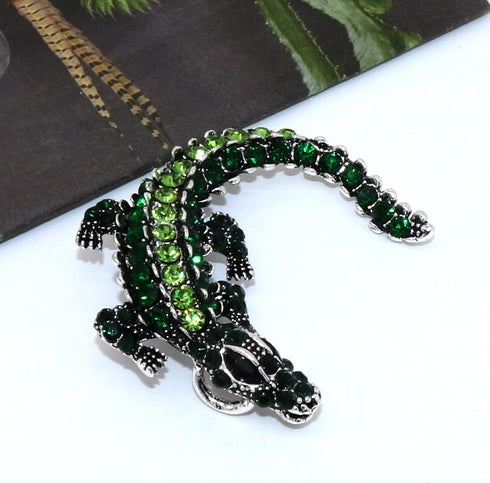 Retro Dragon Crystal Brooch Sparkling Uniquely Stylish 3D Dragon Shape Rhinestone Brooch Pin Gothic Punk Fashion Jewelry Gifts Brooches Accessorie...