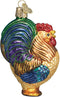 Old World Christmas Rooster Glass Blown Ornaments for Christmas Tree...