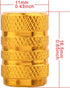 TOMALL Round Style Wheel Tyre Valve Stem Caps Gold for Motorcycles Rims Dustproof Caps...
