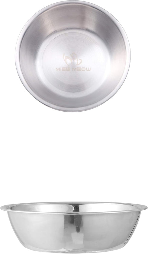 Cat Bowls for Elevated Stand Feeder, One Stainless Still Bowl.(Stainless Bowl Only)...