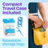 Dental Flossers Brush Picks 2 Pack w/Travel Case (100 Total Count), Dental Floss Glides Easy Between Teeth, Flosser Helps Prevent Tooth Decay & Gu...