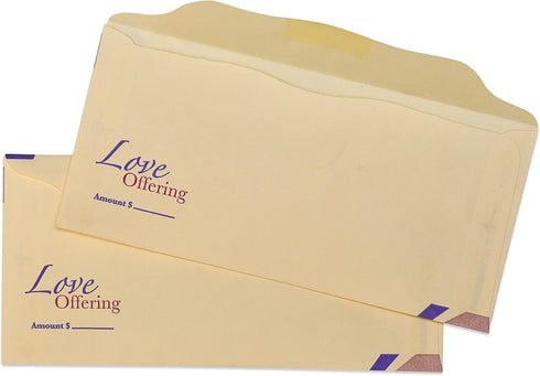 Love Offering Envelopes for Church (100)...