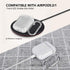 AIRSPO Airpods Case Cover, Clear Soft TPU Protective Cover Compatible with Apple AirPods 1/2 Wireless Charging Case with Keychain (Clear)......