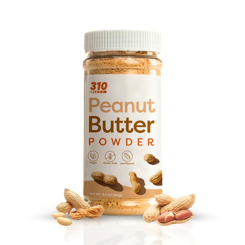 310 Nutrition Organic Powdered Peanut Butter - Low Fat, Plant-Based, Gluten Free, Sugar Free Peanut Butter Powder with 6g of Protein - 6.5oz (184g...