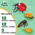 Life Cycle Kit Toy Montessori - Realistic Figurine Toys, Kids Animal Match Set with Frog, Ladybug & Butterfly - Includes 12-Piece, Stocking Stuffe...