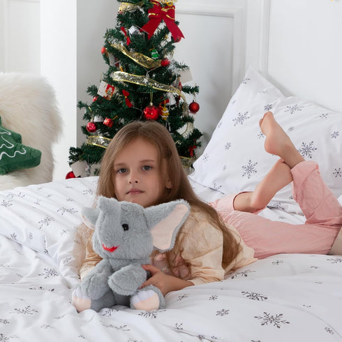 Elephant Stuffed Animal Grey Stuffed Elephant Plush Toys Cute Plush Elephant Toy Elephant Gifts for Women Elephants Stuffed Animals for Kids Girls...