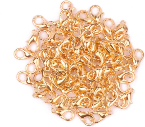 YAKA 350pcs 1 Box 7 Colors Alloy Lobster Clasp DIY Jewelry Bracelet Necklace Making Fastener Hooks (12x7mm)...